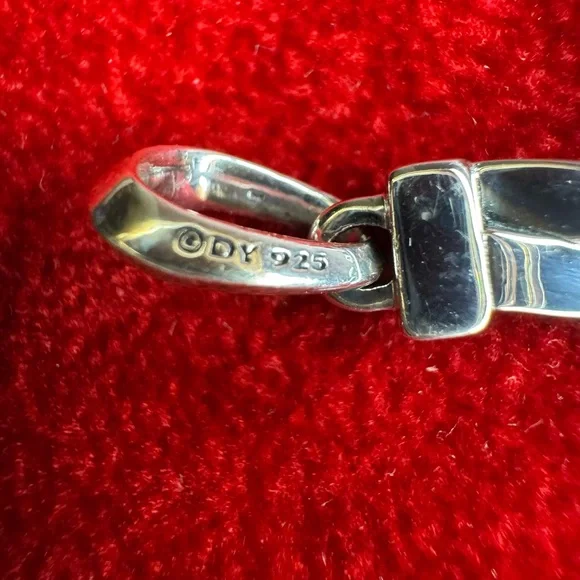 David Yurman 925 Sterling Silver Helios Cross Pendant Men's - Picture 4 of 6